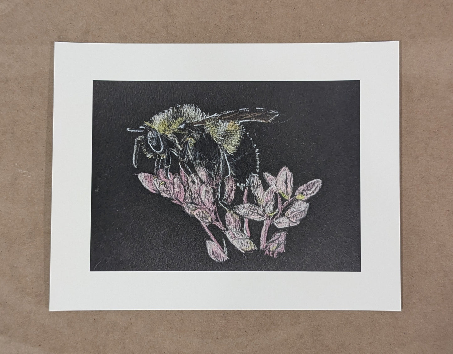Bumblebee on Joe-Pye Art Print
