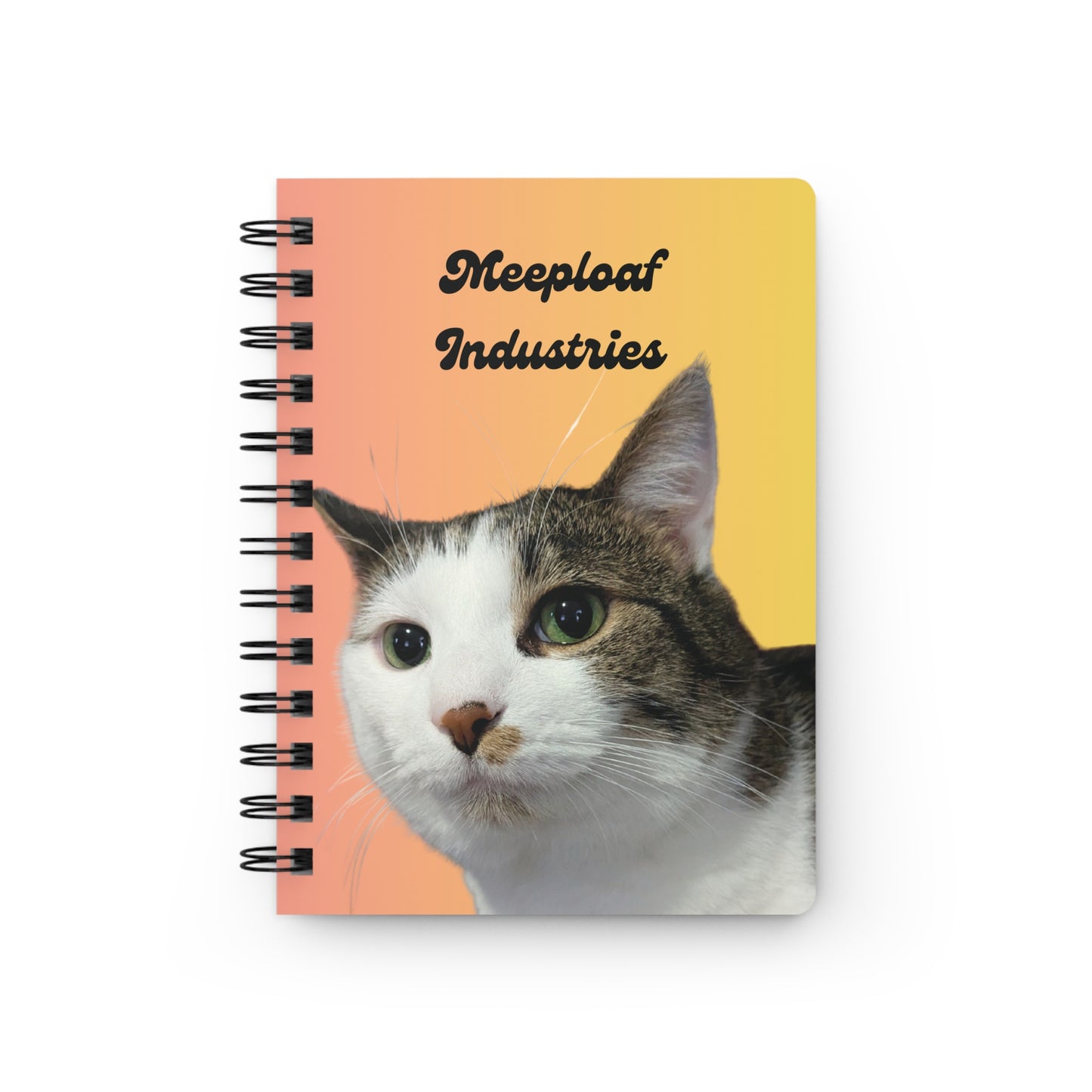 Meeploaf Industries Spiral Bound Journal Tabby Cat