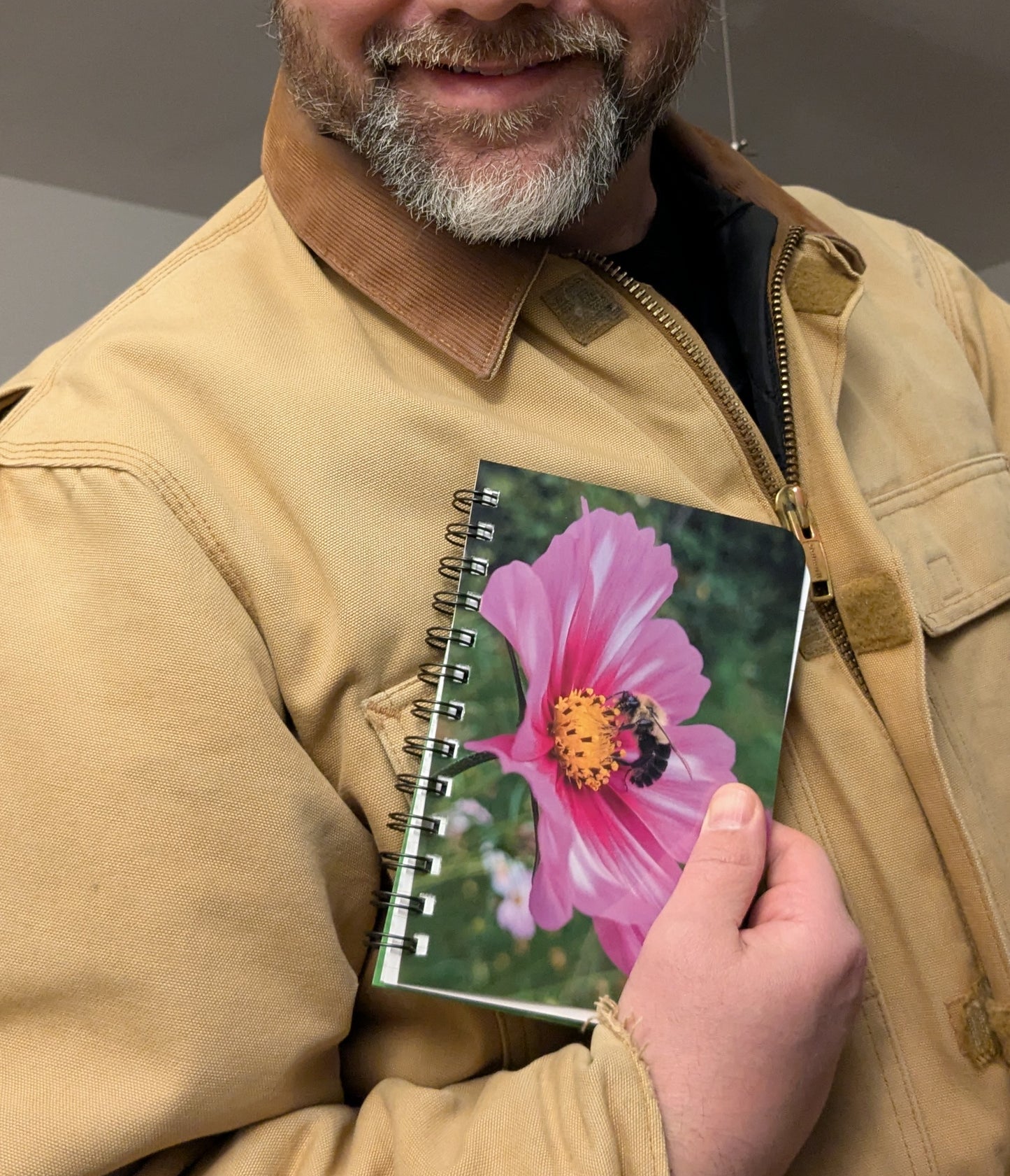Bumblebee Floral Spiral Bound Journal